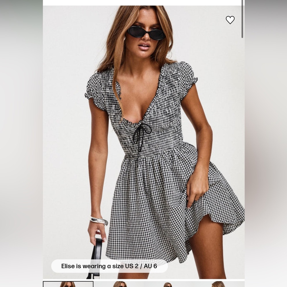 WESCOTT GINGHAM PLAYSUIT BLACK / WHITE